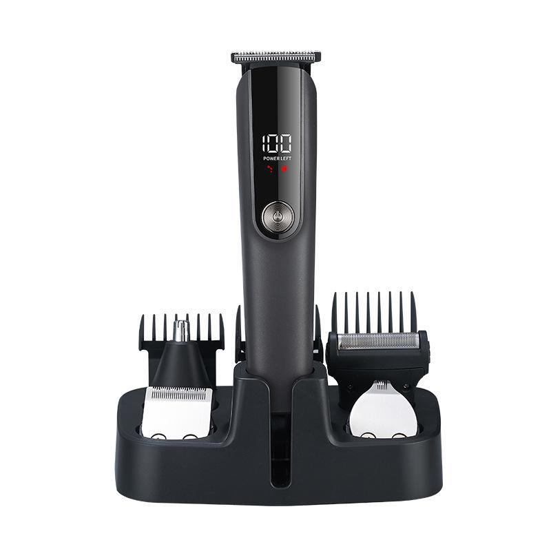 Professional Portable Electric Hair Clipper for Men with Digital Display - Ideal for Salon and Home Use