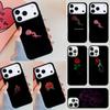 Neon Rose Phone Case For iPhone 17 Air 14 15 13 12 Max Cover For Apple 16e 11 Pro Max Plus Coque