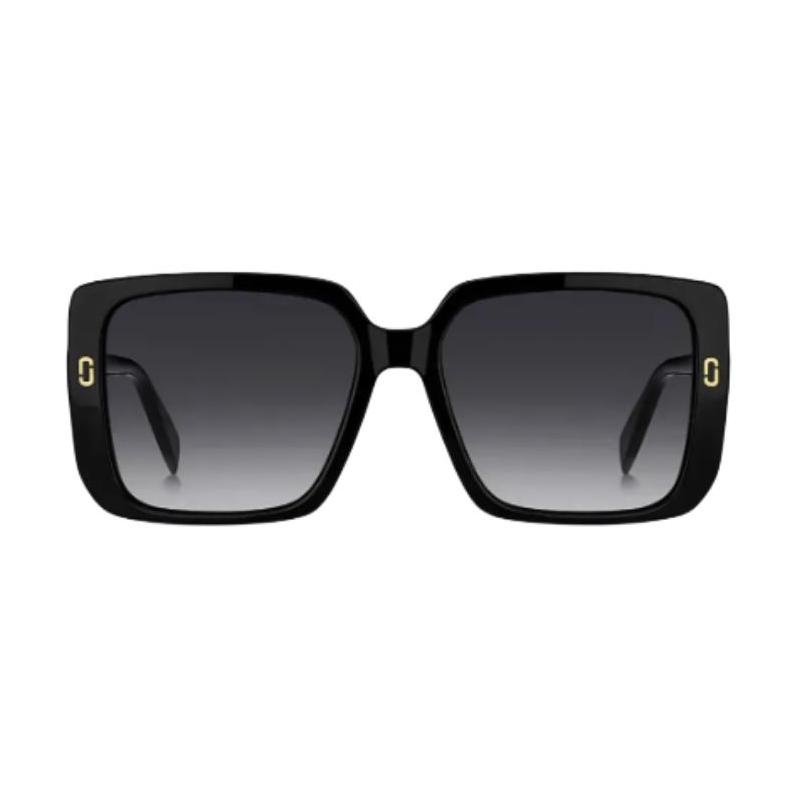 Marc Jacobs Solid Color Design Acetate Square Sunglasses Women's Black MJ1121