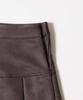 WEGO PHILLY Box Pleated Size Charcoal Suede-Touch Skirt, Women's, S,