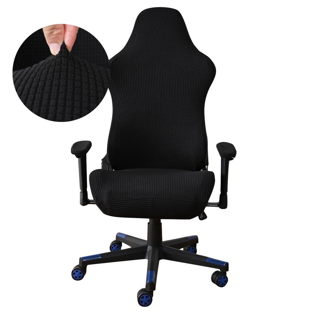 Elastic Fleece Jacquard Gaming Chair Cover Stretch Dustproof Seat Protect Cover Office Computer Seat Covers for Home
