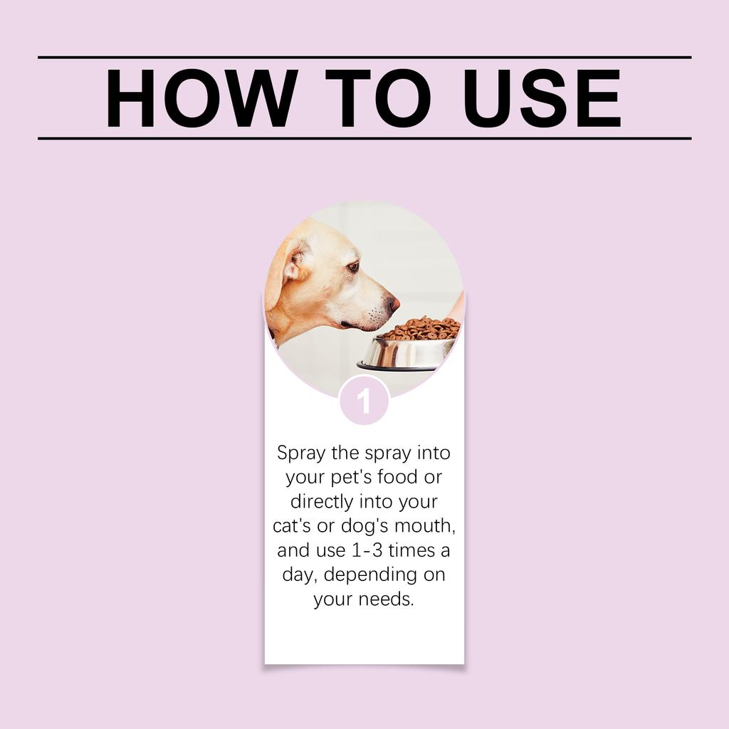 Spray Dental para Pets Spray de Higiene Oral e Limpeza de Dentes para Pets para Remover Manchas e Amarelamento