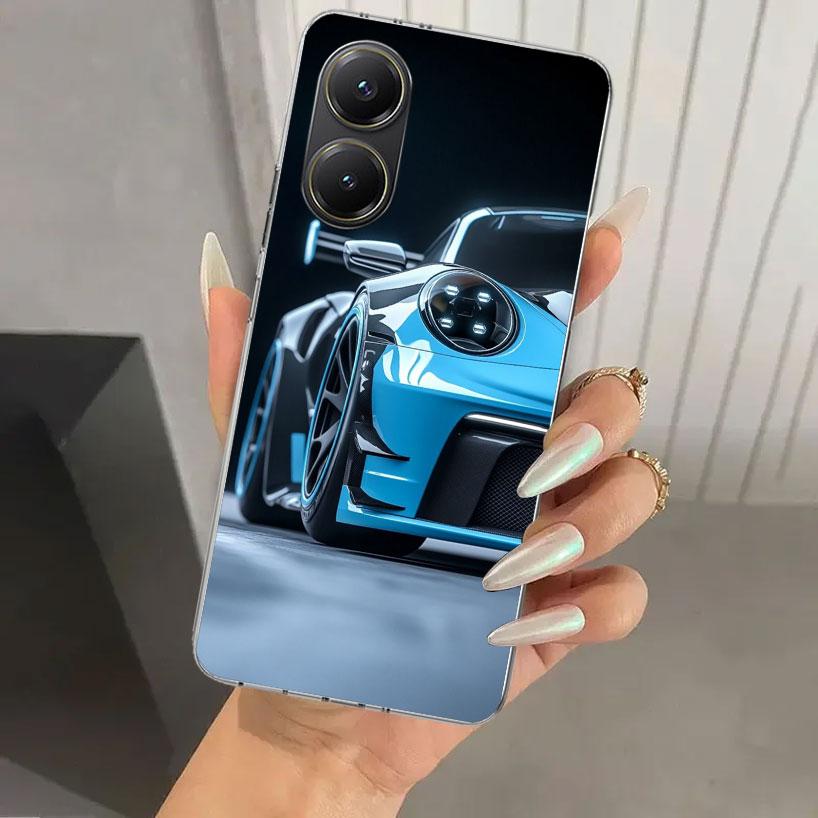 Sports Car 911 Phone Case for Xiaomi Poco X5 X6 X7 Pro F7 Ultra M7 Redmi 15 15C 13 13C 12 12C 10 10A 10C 9 9A 9C 9T Shell Poco X
