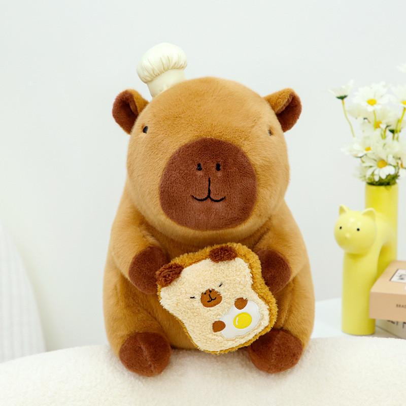 Toy Capybara Plush With French Fries Pp Cotton Stuffed Animal Gift Kids For