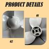Boat Outboard Motor Propeller Aluminum, Replacement, Easy to Install, High Performance, Practical