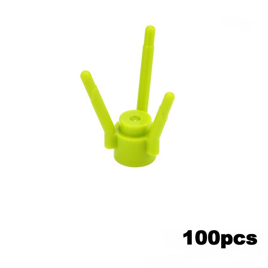 MOC Plant Building Blocks 24866 1x1 five Petal Flowers Grass DIY Educational Assembles Floret Compatible 24866 Construction Toy