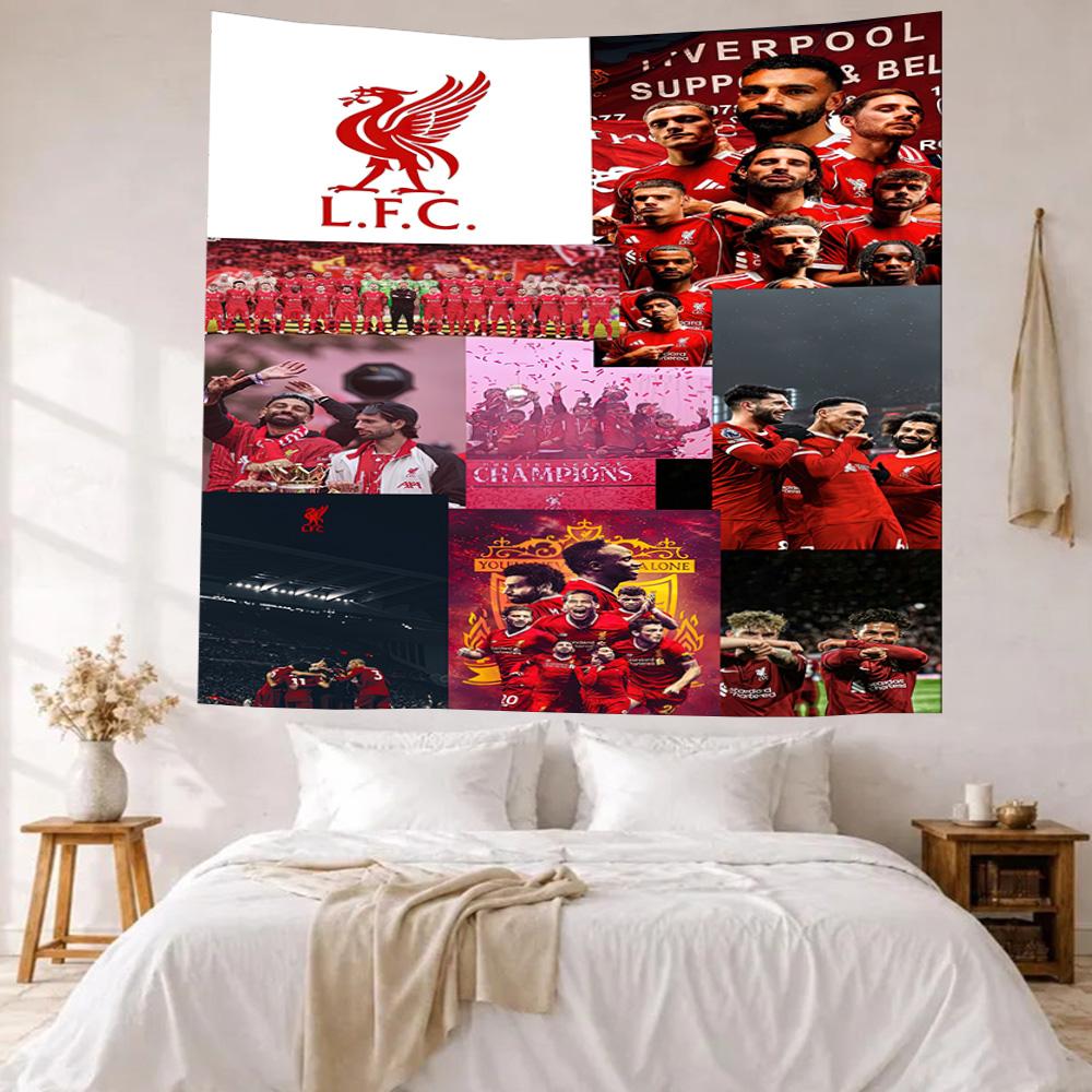 Liverpool Football Club Wall Decor Tapestry Art For Pet Memorial Birthdaywedding Party Backdrop Family Gift