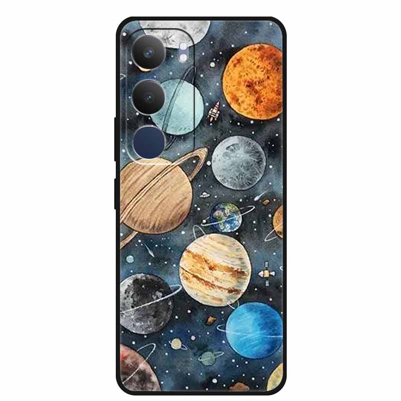 For Vivo Y29 5G Case Cool Game Console Painted Soft Silicone Back Cover for Vivo Y 29 5G TPU Protective Bumper Coque Vivo Y29 5G