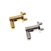 Stainless Steel Diy Bag Fold Lock Set Handbag Turn Twist Lock Buckle Leather Craft Hardware Bag Durable Accessories