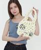 Acho Daisy Flower Knitted Pompon Tote Bag_Ivory