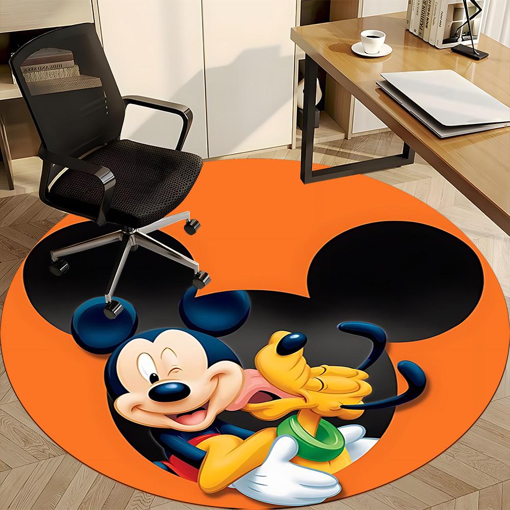 1pc Mickey, Pluto Chair Carpet for Office, Non slip, Soft and Durable Office Rug