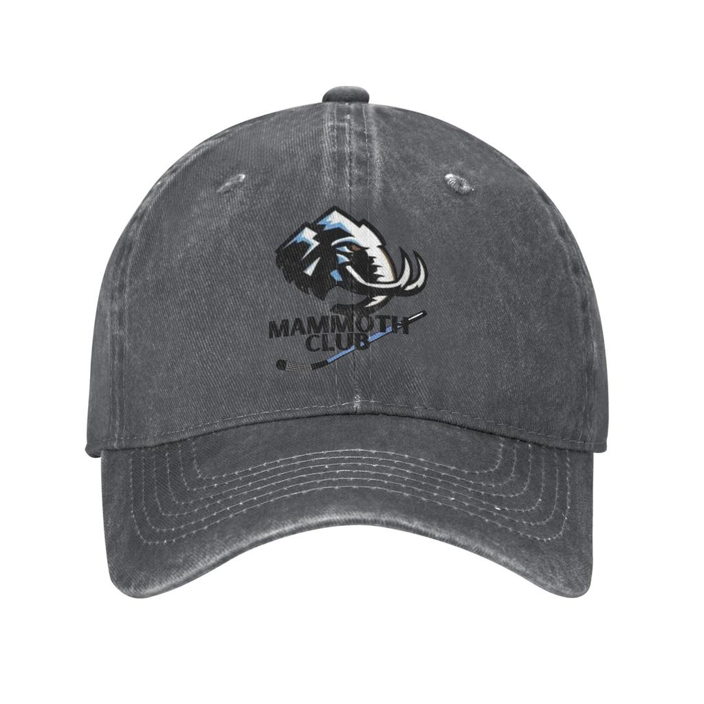 Mode Hockey Team Mammuthus Baseballkappe Unisex Stil Used Look Gewaschen Kopfbedeckung Outdoor Sommer Unstrukturiert Weiche Kappen Hut