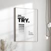 1pc Inspirational Quote Poster Wall Art Motivational Message Unique Gift Idea Poster Minimalistic Home Office Decor