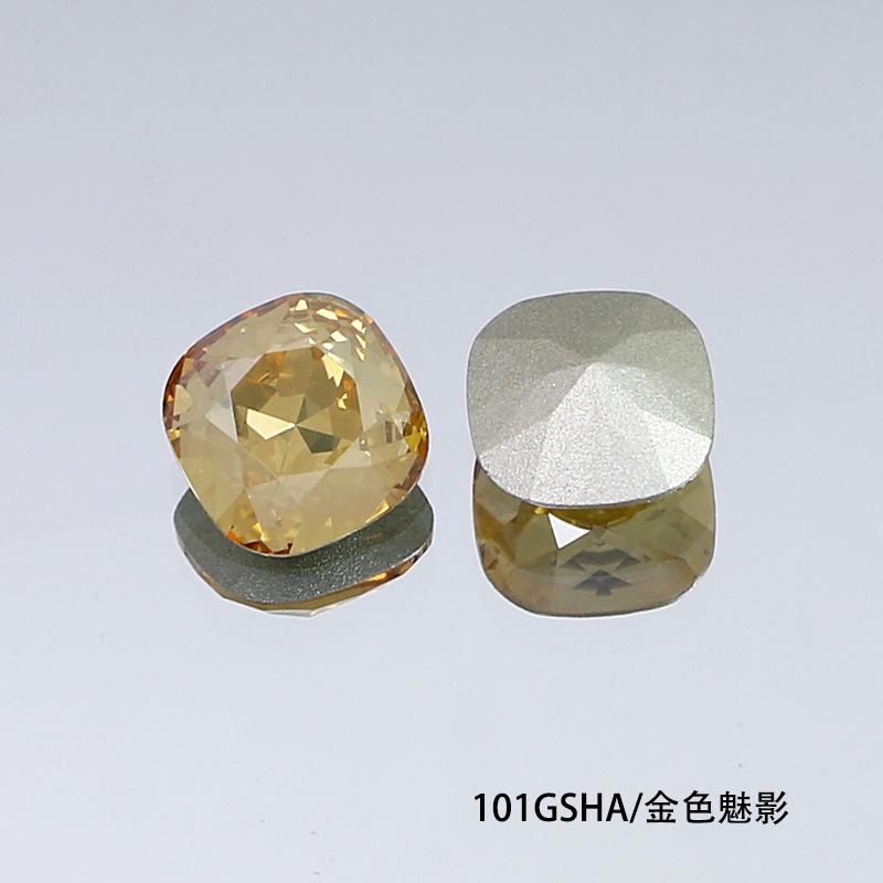 10Pcs Crystal K9 Glass Drill Tip Bottom Drill Fat Square Special-Shaped Nail Drill Clothing Accessories