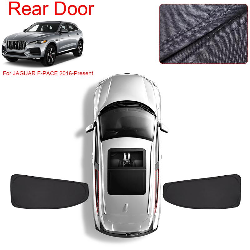 Car Black Window Privacy Sunshade For JAGUAR F-PACE 2016-Present Auto Anti-UV Heat Insulation Protect Cover Interior Accessory