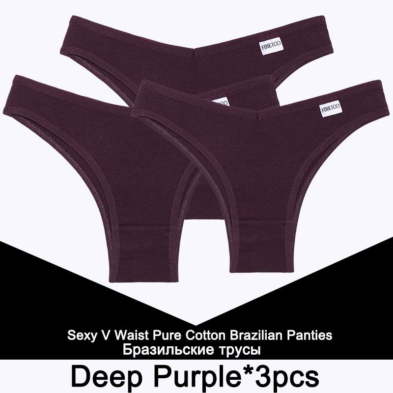 3 Stück/Set Slips Damen Baumwolle Dessous Damen Tanga Sexy Unterwäsche Hüfttief Unterhose Bikini Brazilian Briefs