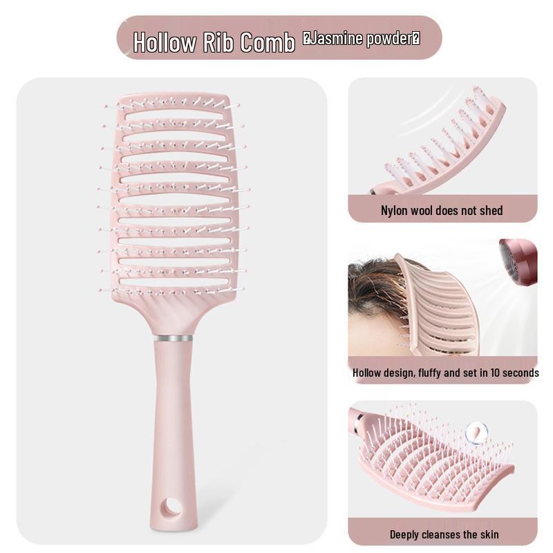 Women's Anti-Tangle Cushion Comb for Long & Curly Hair, Airbag Massage for Scalp