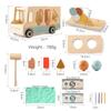 Wooden Ice Cream Toys Pretend Play Simulation Montessori Ice-Cream Cone Kitchen Food Toys Preschool Educational For Kids Gifts