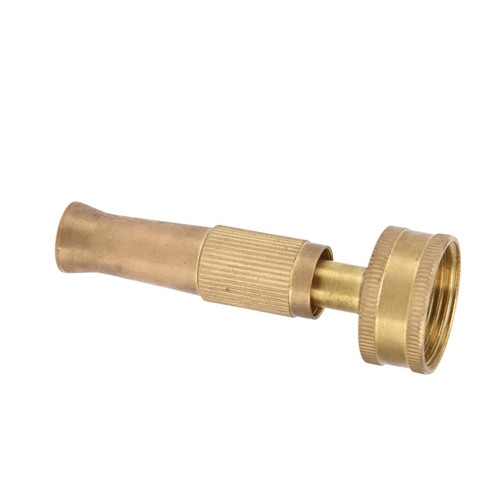 3pcs Solid Brass Adjustable Twist Nozzle Female Thread End Garden Hose Sprayer Garden Watering