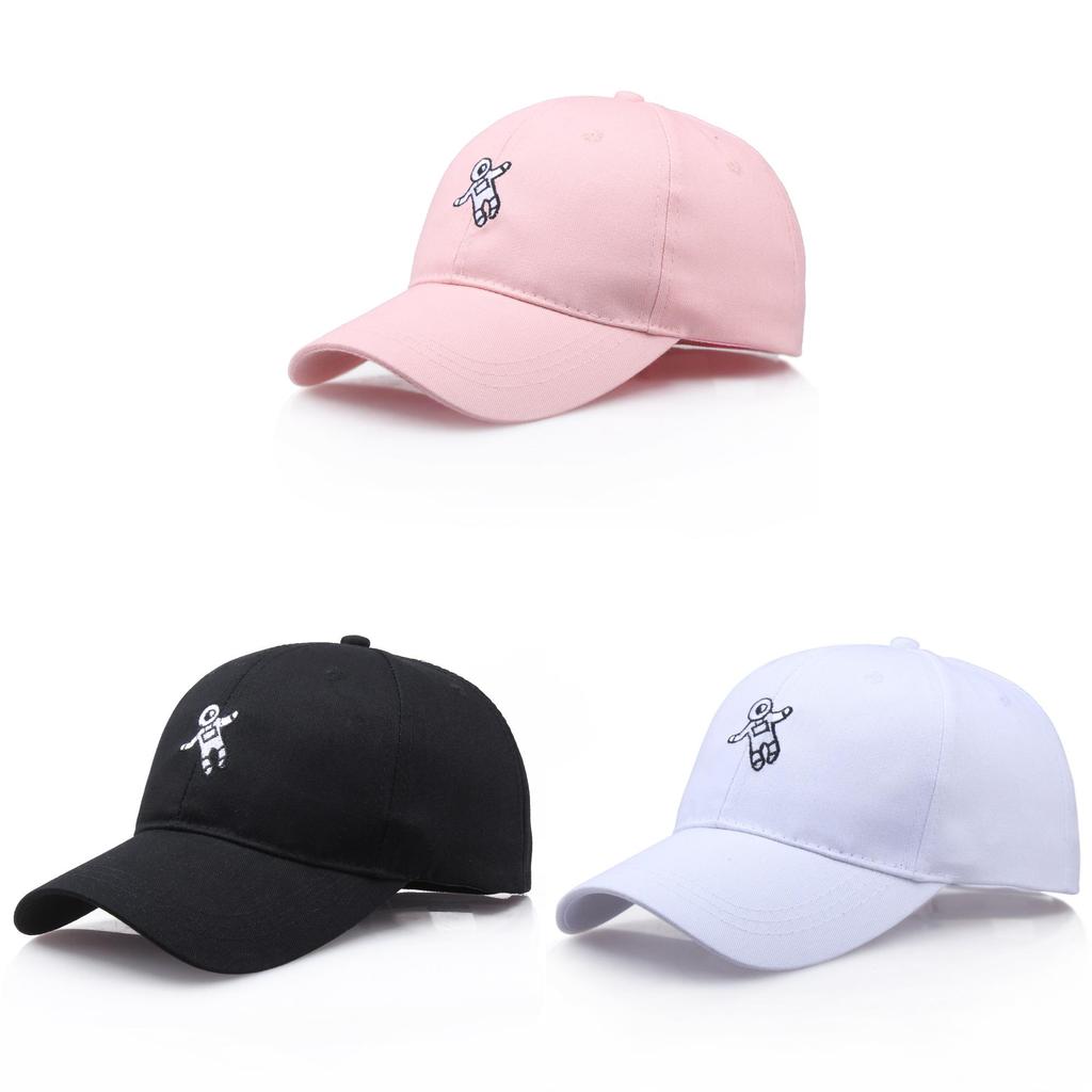 Unisex gestickte Baumwoll-Baseballkappe mit gebogenem Schirm für Herbst Winter Freizeitkleidung