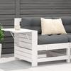 Garden Sofa with Armrests and Side Table Solid Pine Wood