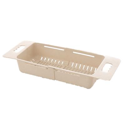 Scarico per lavaggio con cestello per verdure retrattile per frutta da cucina in plastica scavata