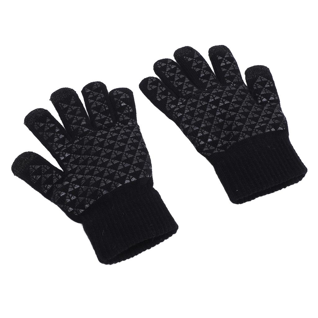 1 Pair USB Heated Gloves Winter Warm Heated Gloves Thickened Touchscreen Gloves for Office Workers and Students