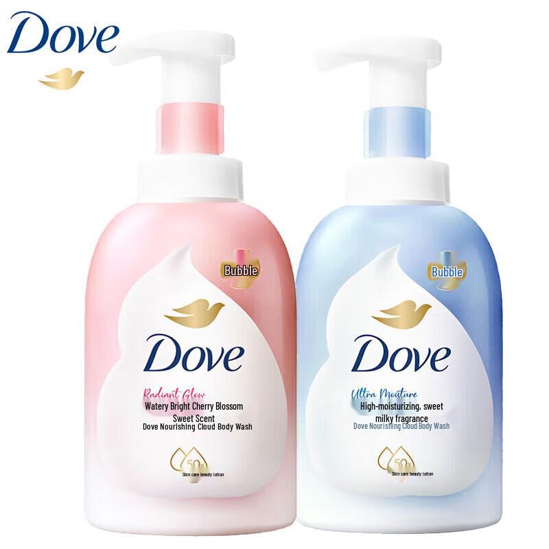 Dove Вспенивающий гель для душа, двойная упаковка