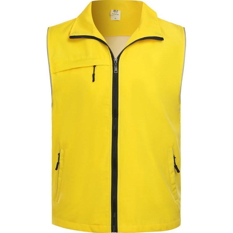 Prémiová dvouvrstvá dobrovolnická vesta se třemi kapsami pro charitativní a pracovní akce