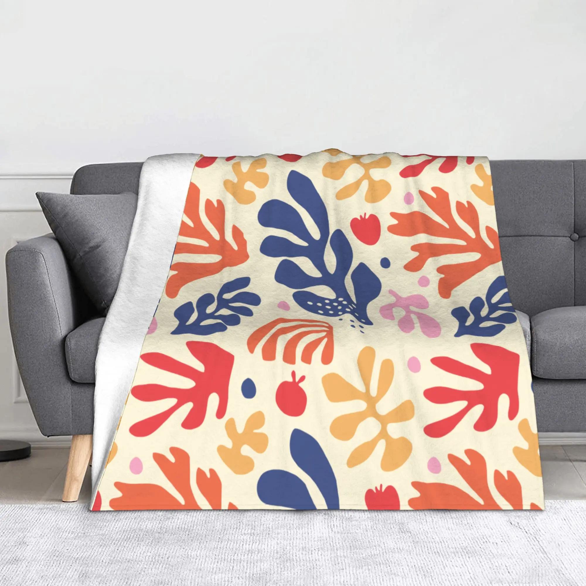 Henri Matisse Dance Pattern Velvet Blanket Soft Warm Breathable Throw for Home Office or Sofa Decor 100cm x 150cm