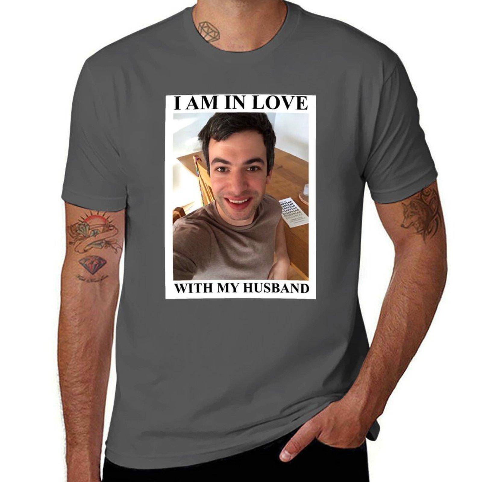 

Nathan Fielder Is My Husband TShirt Urban Style Casual Short Sleeve Top 4XL
