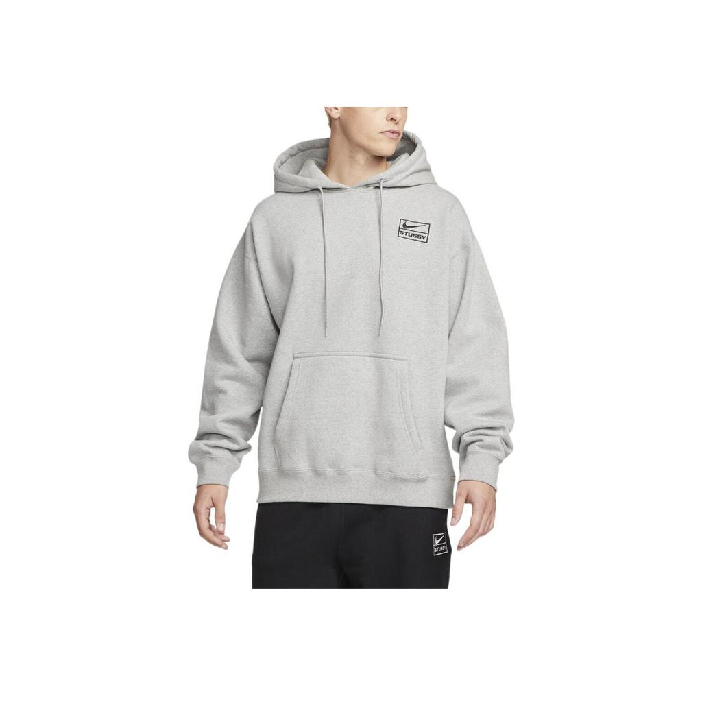 Nike X Stussy Hoodie (Asia Sizing) Grey Unisex Streetwear DJ9489-063