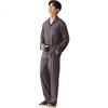 Men's 100% Cotton Pajamas 2025 Autumn New Long Sleeve Long Pants Sleepwear Homewear