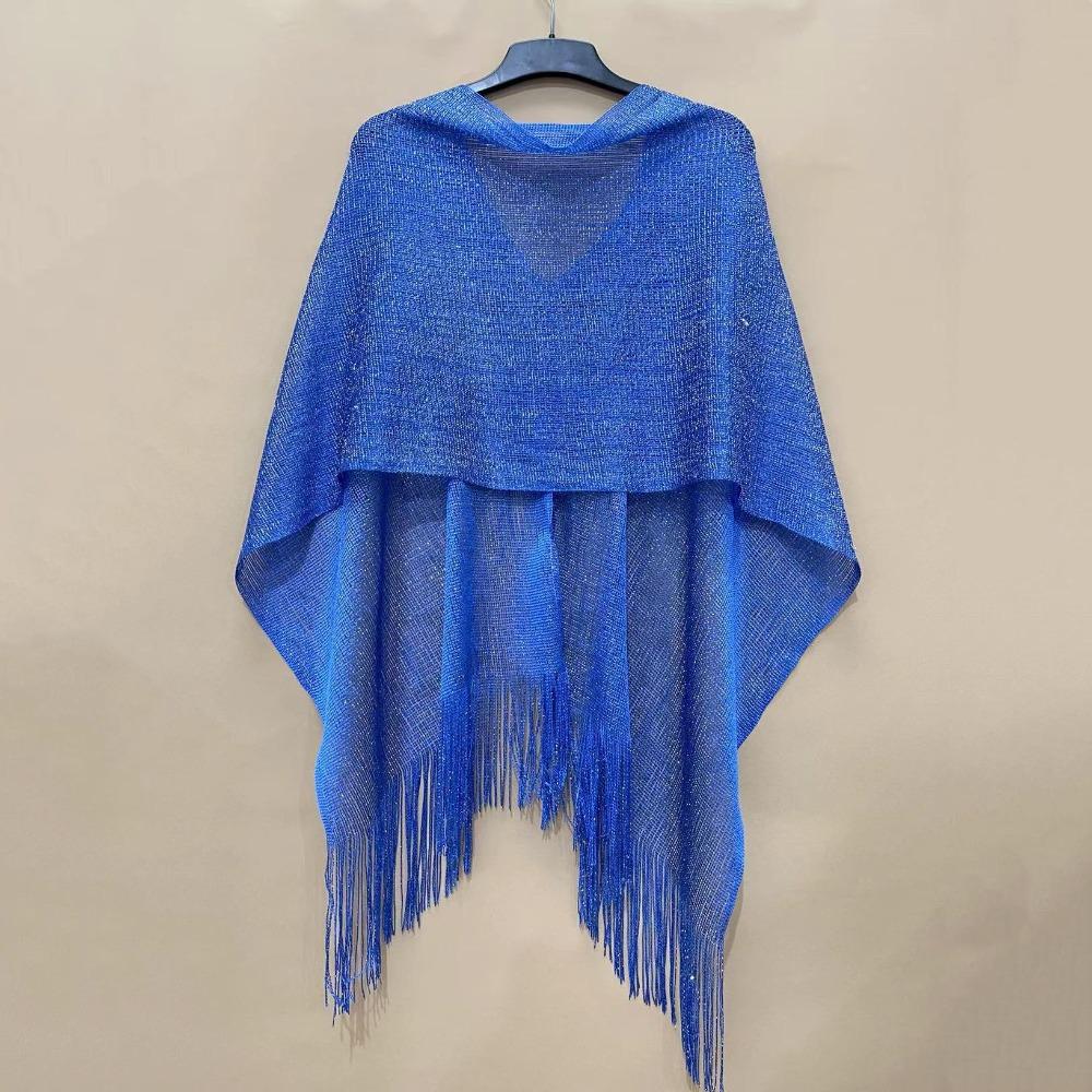 

Gold Silver Scarf Tassels Beach Scarves Summer Dresses Shawls for Women J