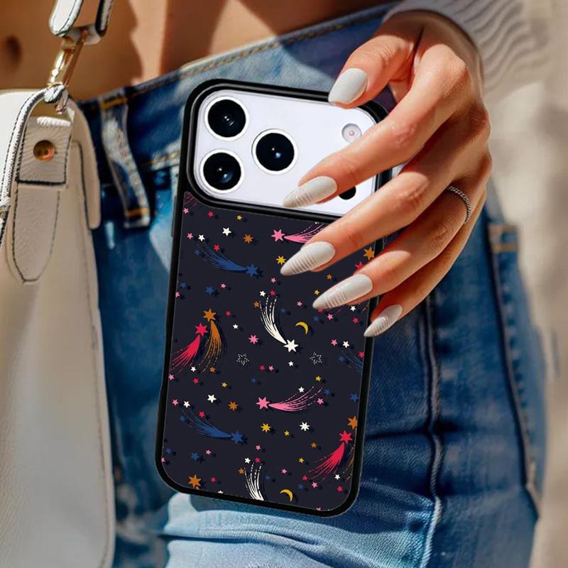 Colorful Stars Phone Case For iPhone 17 Air 14 15 13 12 Max Cover For Apple 14 15 16 16e 11 Pro Max Plus Coque