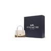 Coach Tilly Monogram Color Block Canvas And Leather Tote Crossbody Shoulder Bag Medium Women bags White Brown 76620-IMDJ8