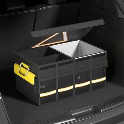 Auto-Kofferraum-Aufbewahrungsbox Große Kapazität Zusammenklappbar Langlebig Multifunktionswerkzeuge Mit Reflektierendem Streifen Auto-Aufbewahrungs-Organizer-Box