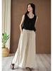 2026 Spring Women's Artistic Retro Loose Casual Wide-Leg Linen Pants with Elastic Waist.