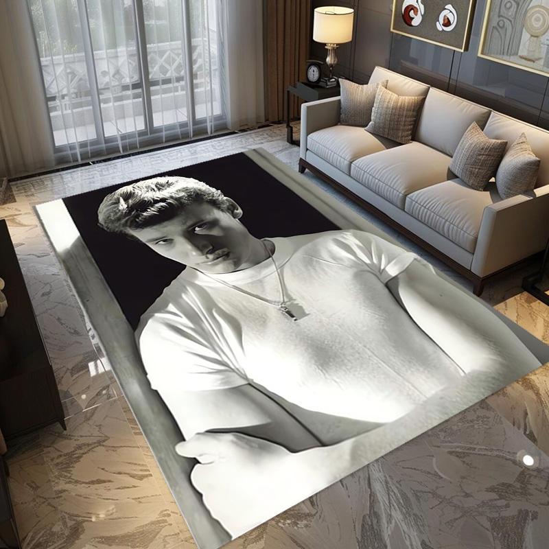 Johnny Hallyday: Le Phénix carpet Living room and bedroom mats printing Art Protective pad Room