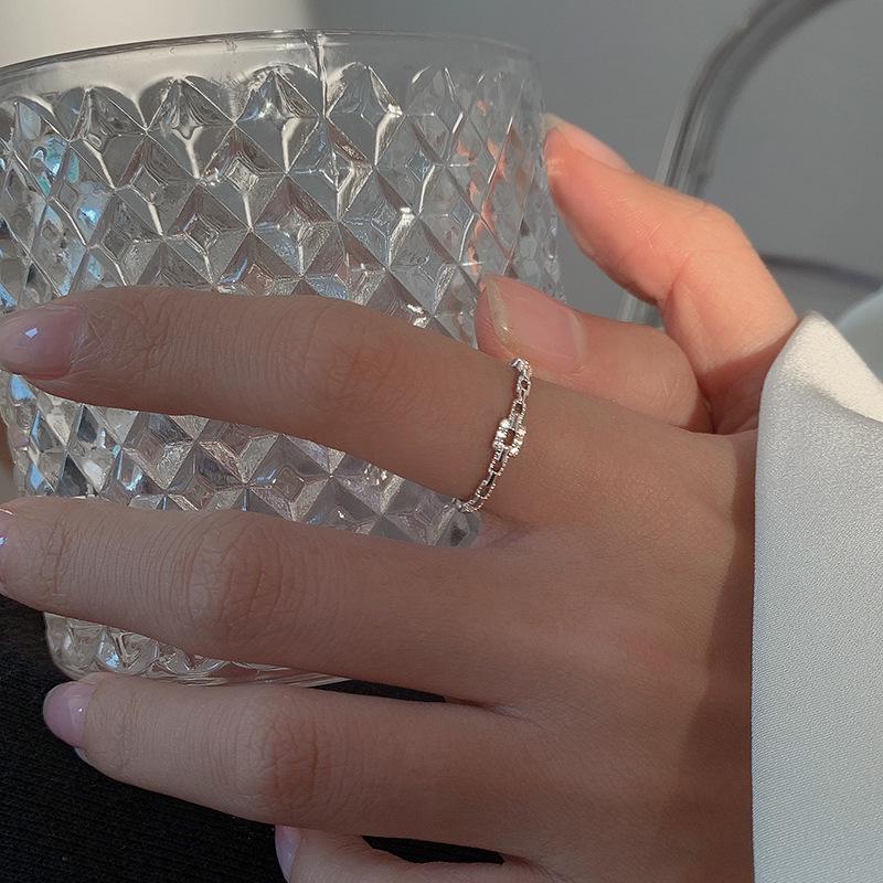 

Супер Блестящее Кольцо-Куб из Циркония с Бриллиантами - Модное Легкое Роскошное Украшение на Указательный Палец, Вдохновленное Трендами Xiaohongshu Copper (Color as shown)