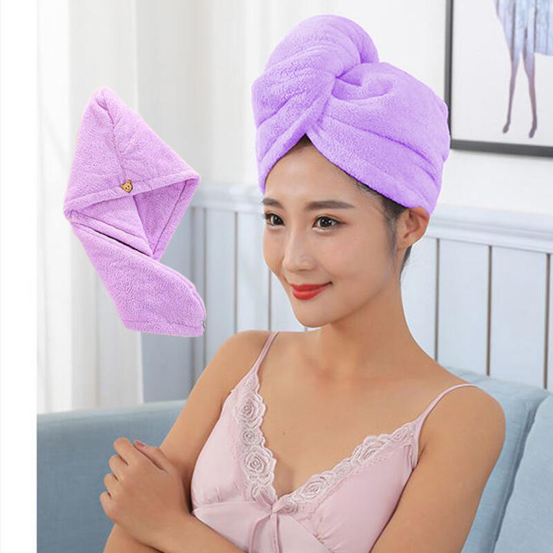 

Hairband, head towel, bath shower cap, coral fleece Hairband Headband Pink