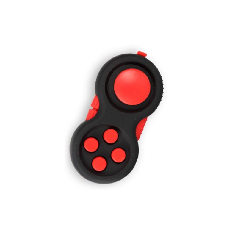 Fidget Toy Game, Rubberized Classical Controller Fidget Concentration Toy with 8-Fidget Functions and Lanyard for Relieving Stress and Anxiety