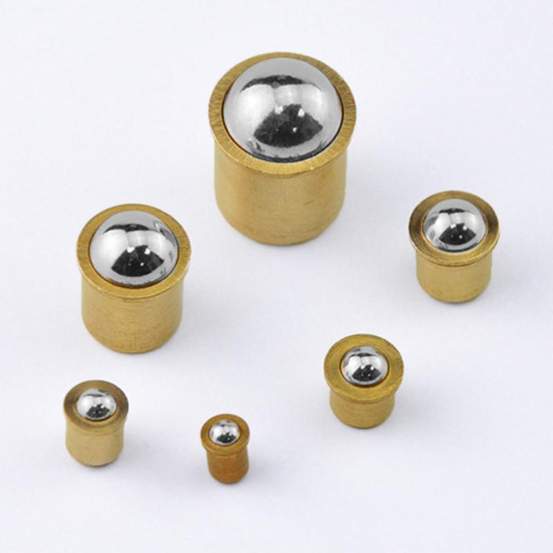 4Pcs Cabinet Drawer Closet Door Spring Brass Ball Catch Furniture Fitting Door Lock Replacement Parts