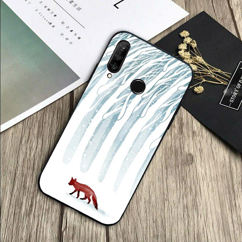 Winter Fox Foxes For Huawei Nova 8i 11i 12i 12s 9 10 SE Y60 Y70 Y90 Y72 Y73 Y61 Y91 P60 Pro P30 P40 Lite Case