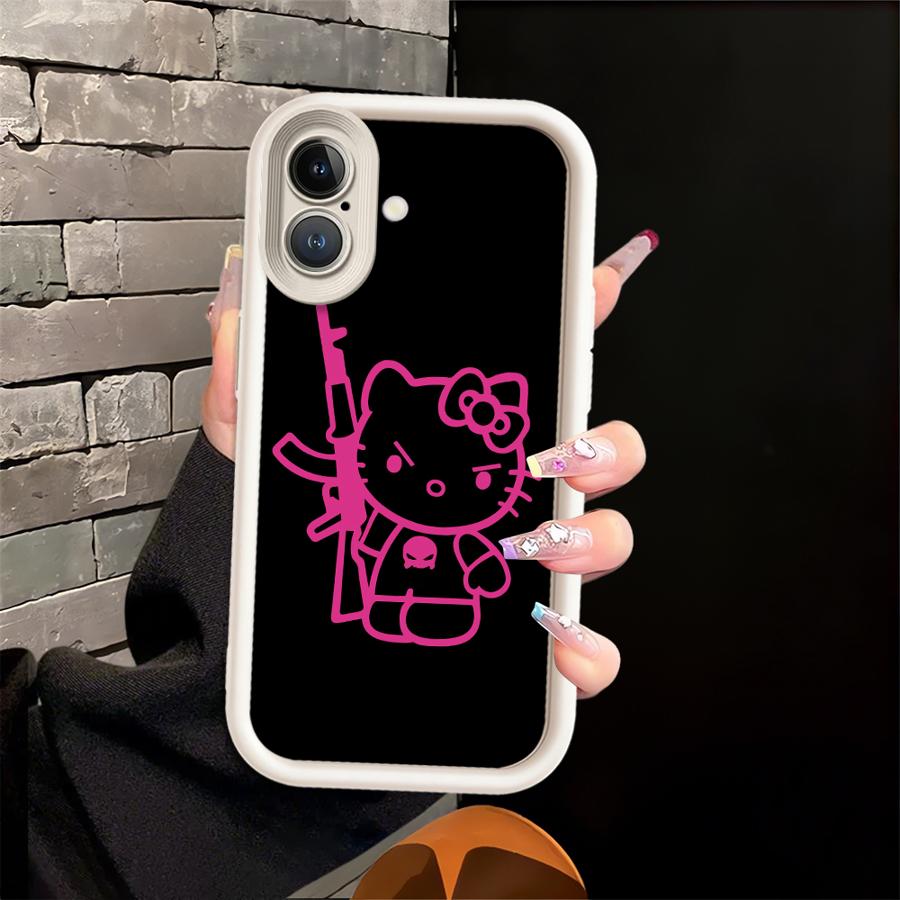 Ak47 K-Kittys Cat Phone Cover Case for Apple iPhone 17 Pro Max 13 Mini 14 Plus 16e XS XR 16 Air 15 11 12