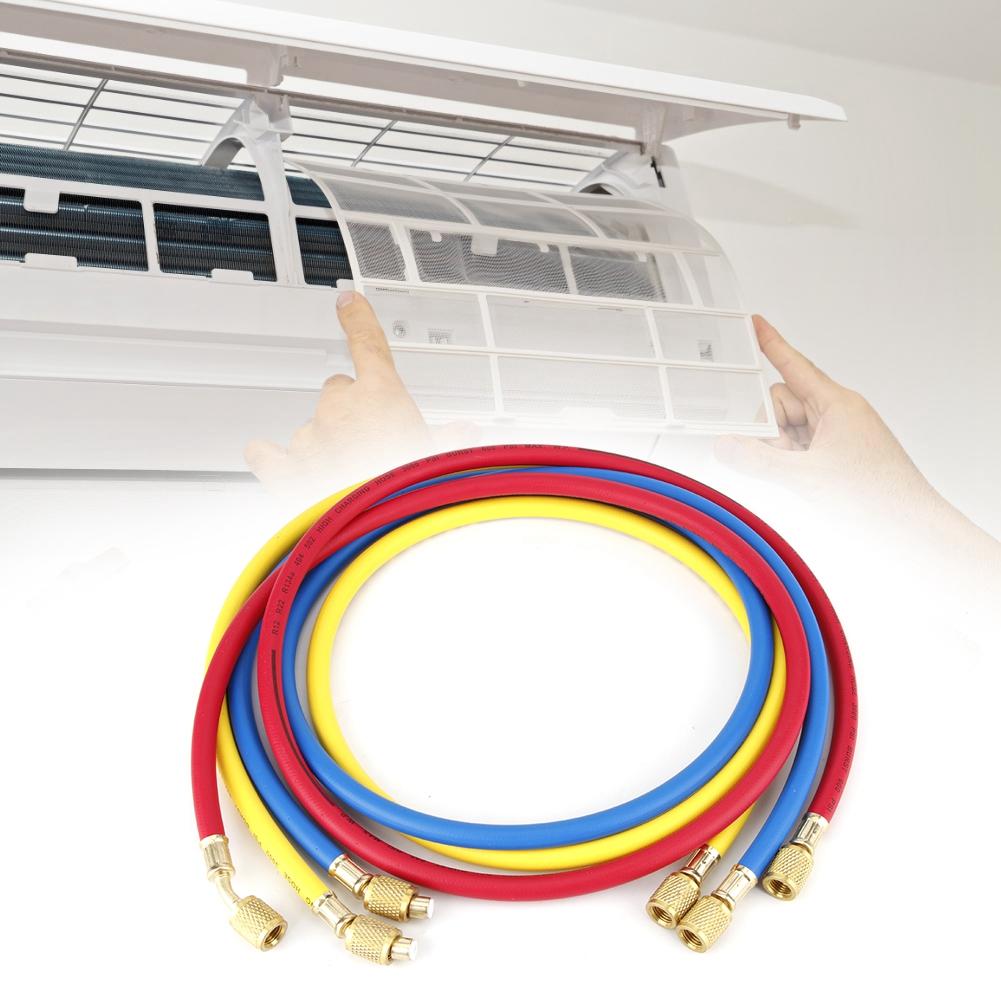 

1.5m 600psi 1 4in Air Conditioning Fluoride Tube Coolant Refrigerant Adding Tool Accessory