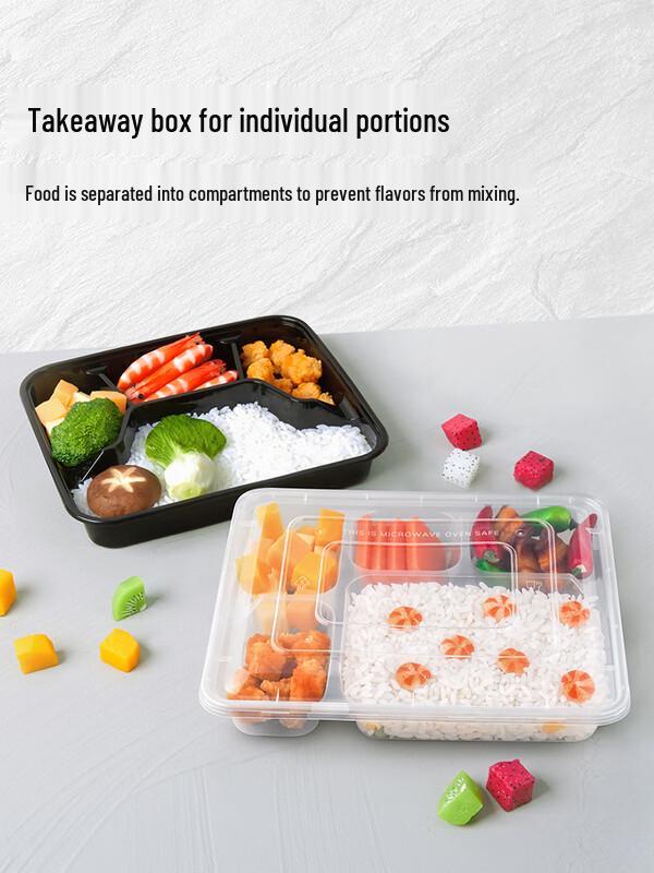 Shixun Disposable 4-Compartment Lunch Boxes