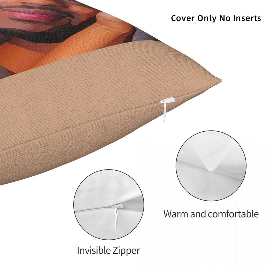 Niko Omilana Sharky Beta Squad Pillowcase Polyester Linen Velvet Pattern Zip Decorative Sofa Seater Cushion Cover