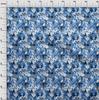 oneOone Cotton Flex Medium Blue Fabric Abstracts Fabric For Sewing Printed Craft Fabric By The Yard 40 Inch