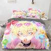 3D Tokyo Avengers Bedding Set Anime Manjiro Sano Duvet Cover Double Twin Full Queen King For Adult Kids Bedclothes Quilt size
